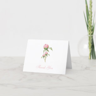 Rosa Peony-tackkort Tack Kort