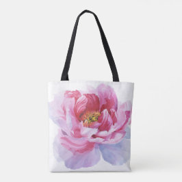 Rosa Peony Tote Tygkasse