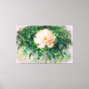 *~* Rosa Peony TV2 Stretched Kanvastryck