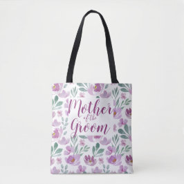 Rosa Peony vattenfärg blomster heltäckande mönster Tygkasse