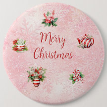 Rosa Pepparmynta Jul Tea Party Snöflinga