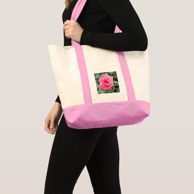 Rosa perfektionsros Tote väska (Framsida (produkt))