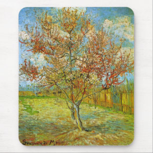Rosa persikoträd i blom by Vincent van Gogh Musmatta