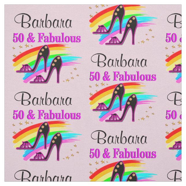 ROSA PERSONLIG 50 OCH FABULÖSA FABRIK TYG (Provkarta)