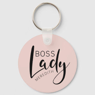  Rosa Personlig Chef Dam Logotyp Nyckelring