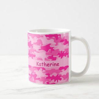 Rosa personlig för Camo kamouflagenamn Kaffemugg