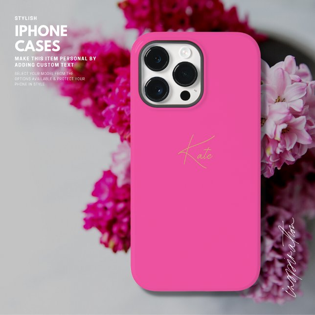 Rosa Personlig iphone case Script Namn (Skapare uppladdad)