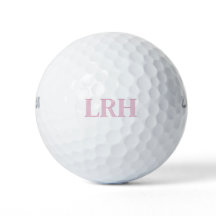 Rosa Personlig Kvinnor i Monogram Golf Bollar