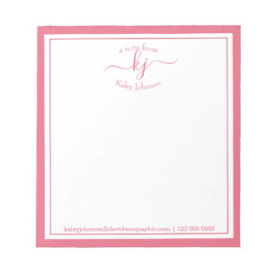 Rosa Personlig Namn Från Anteckningsblockets skr Anteckningsblock