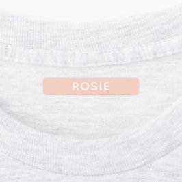 Rosa Personlig Namn School Kids Clothing Klistermärke