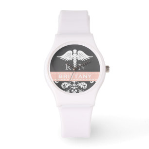 ROSA PERSONLIG NURSE RN CADUCEUS CHALKBOARD ARMBANDSUR