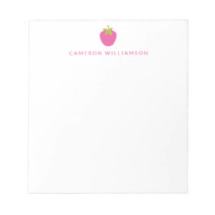Rosa Personlig Stationery jordgubbsfrukt Anteckningsblock