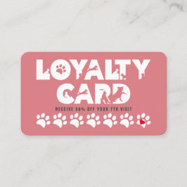  Rosa Pet Grooming  Lojalitetskort