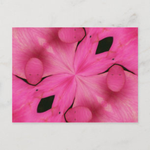 Rosa Petal Abstrakt vykort