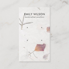 ROSA PETAL HANDMADE PAPPER 2 STUD EARRING VISNING VISITKORT