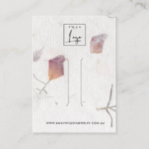 ROSA PETAL HANDMADE PAPPERT HAIR CLIP VISNING CARD