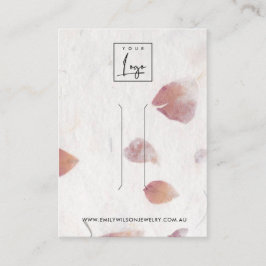 ROSA PETAL HANDMADE PAPPRARE HAIR CLIP-VISNING VISITKORT