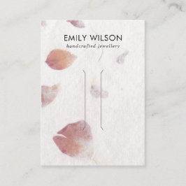 ROSA PETAL HANDMADE PAPPRARE HAIR CLIP-VISNING VISITKORT