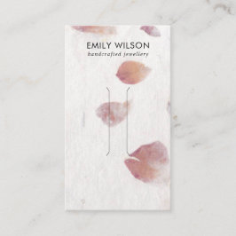 ROSA PETAL HANDMADE PAPPRARE HAIR CLIP-VISNING VISITKORT