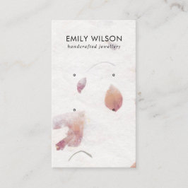 ROSA PETAL HANTERADE PAPPRARE 2 STUDIE EARRING VIS VISITKORT