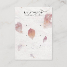 ROSA PETAL HANTERADE PAPPRARE 3 STUDIE EARRING VIS VISITKORT