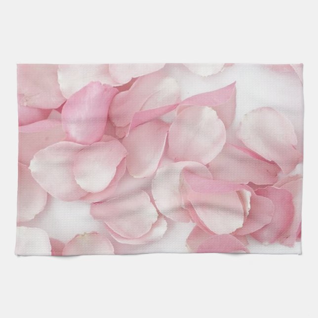 Rosa Petals Kitchen Towel Kökshandduk (Horisontell)