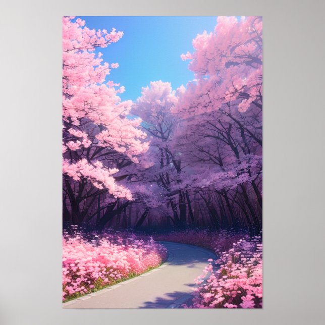 Rosa Petals Lane Poster (Framsidan)