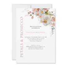 Rosa Petals och Prosecco Blommigt Möhippa