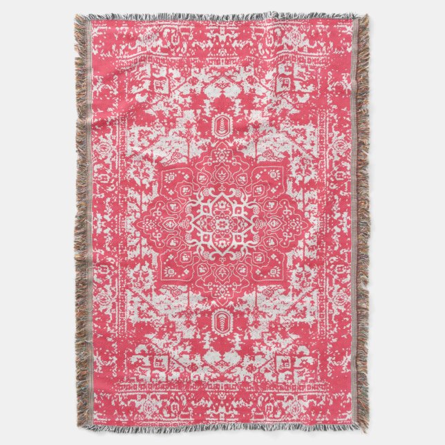 Rosa Petals på Kilim Dreams Filt (Framsidan Vertikal)