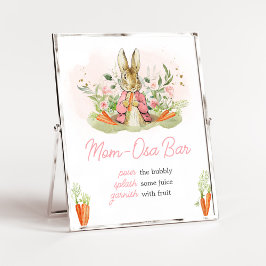 Rosa Peter Rabbit Baby Shower Mamma Osa Pub Poster