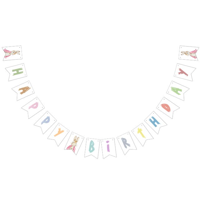 Rosa Peter the Rabbit Vimplar (Alla)