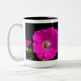 rosa petunia-blomma Två-Tonad mugg