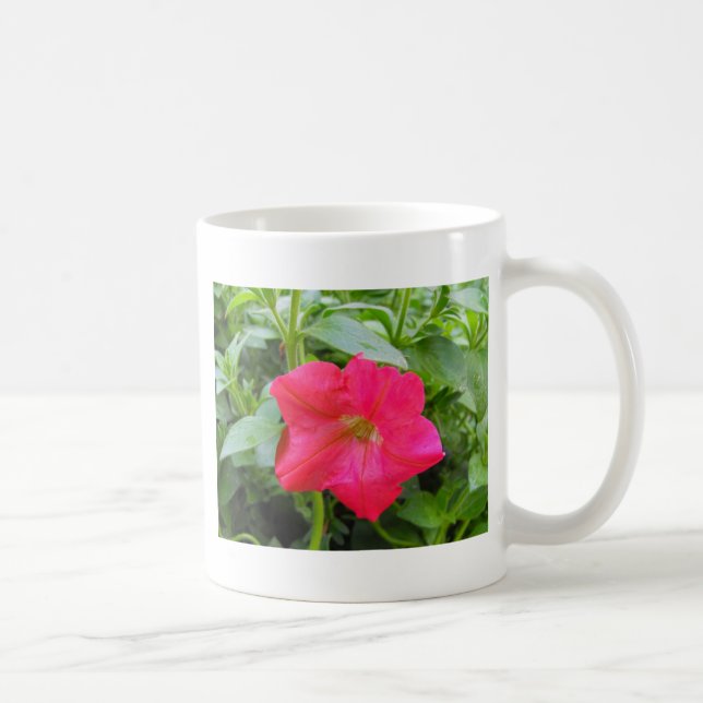 Rosa Petunia Flower Kaffemugg (Höger)