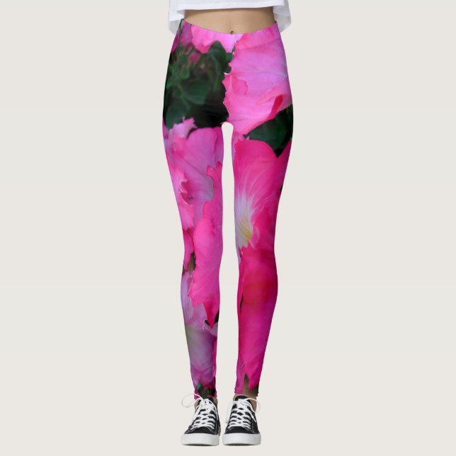 Rosa petunias leggings (Framsida)