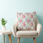 Rosa Petunias och Himmel Blue Daisys Kudde<br><div class="desc">Denna söt kudde har vackra rosa ros och petunier och himmel blå daisy. Den koordinerar med andra sovrumsdekanter som finns i vår butik.</div>