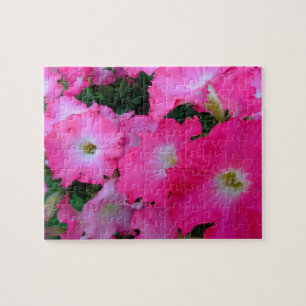 Rosa petunias pussel
