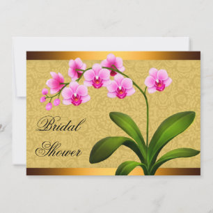 Rosa Phalaenopsis Orchid Flowers Möhippa Inbjudningar