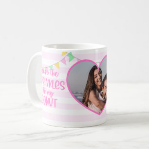 Rosa Photo Sprinkles till Min Donut Kaffemugg