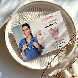 Rosa Photo Watercolor Nursing School Student Meddelande