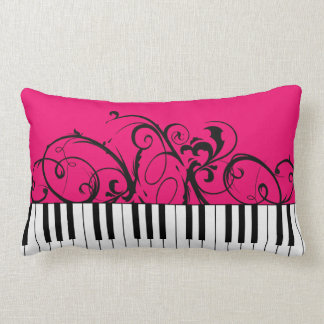 Rosa piano lumbarkudde