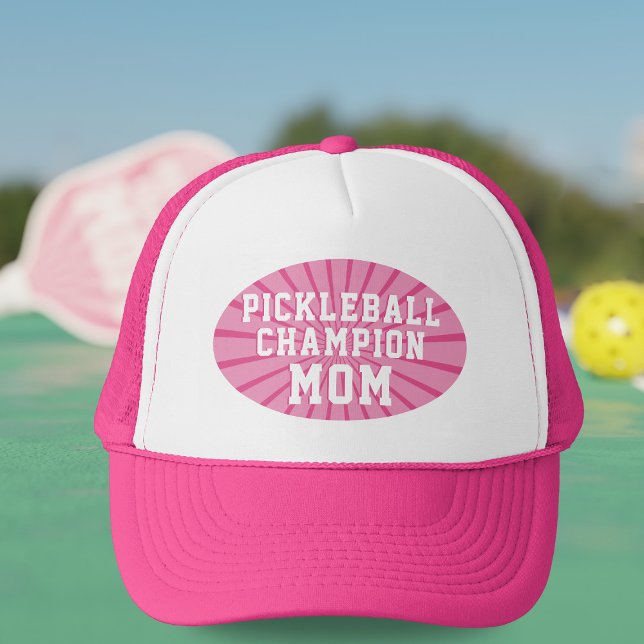 Rosa Pickleball Champion Mamma Truckerkeps (Pickleball Champion Mom? Here's your hat!)