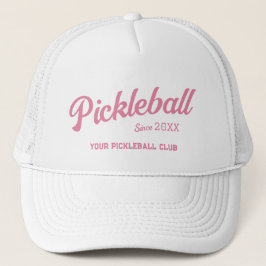 Rosa Pickleball Klubb Anpassningsbar Vapensköld Pa Keps