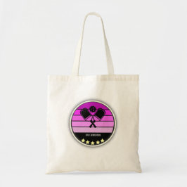 Rosa Pickleball Paddle Tote Bag Tygkasse