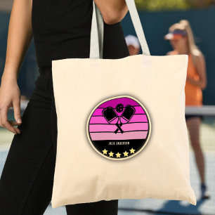 Rosa Pickleball Paddle Tote Bag Tygkasse