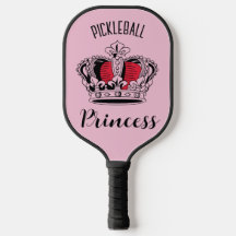 Rosa Pickleball Princess Krona Personlig