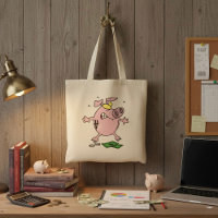 Rosa Piggy Bank with Money Tote Bag