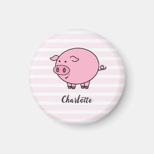 Rosa Piggy Design Magnet