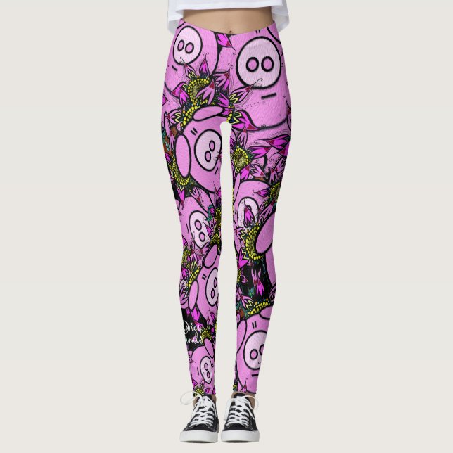 Rosa Piggy Leggings (Framsida)