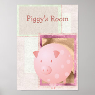 Rosa Piggy Poster