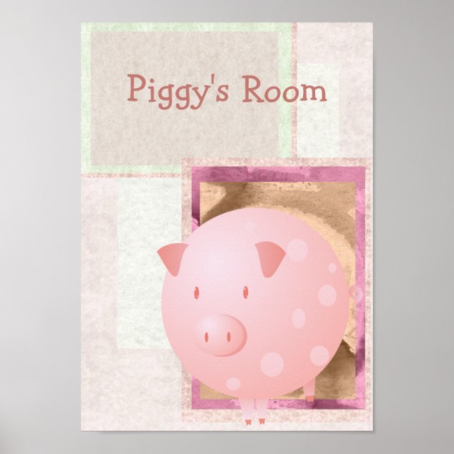 Rosa Piggy Poster (Framsidan)